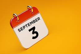 calendar marking september 3